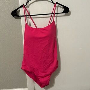 Victoria’s Secret hot pink one piece swimsuit